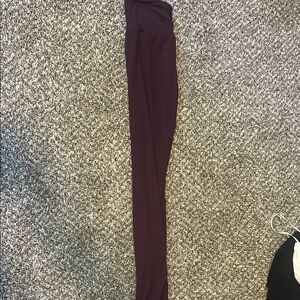 Stretchy Burgundy Leggings